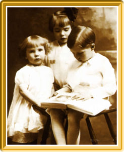 Daya Mata, Ananda Mata and Richard Wright as children