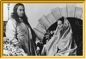 Daya Mata with her guru, Paramhansa Yogananda